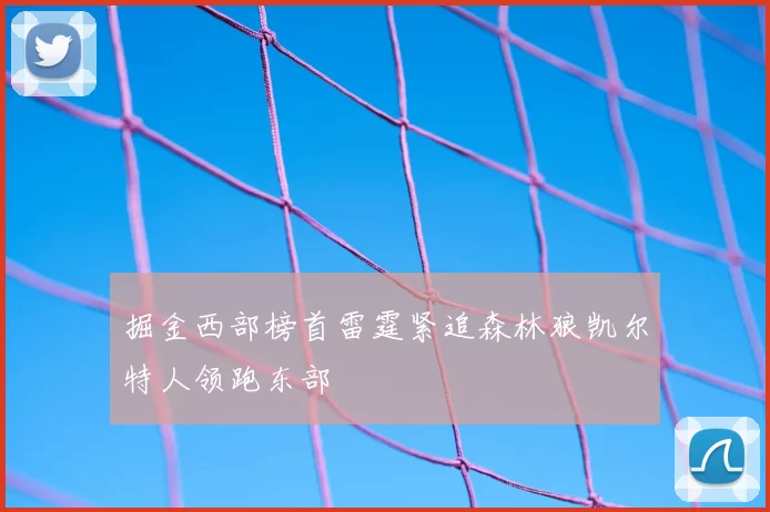 掘金西部榜首雷霆紧追森林狼凯尔特人领跑东部